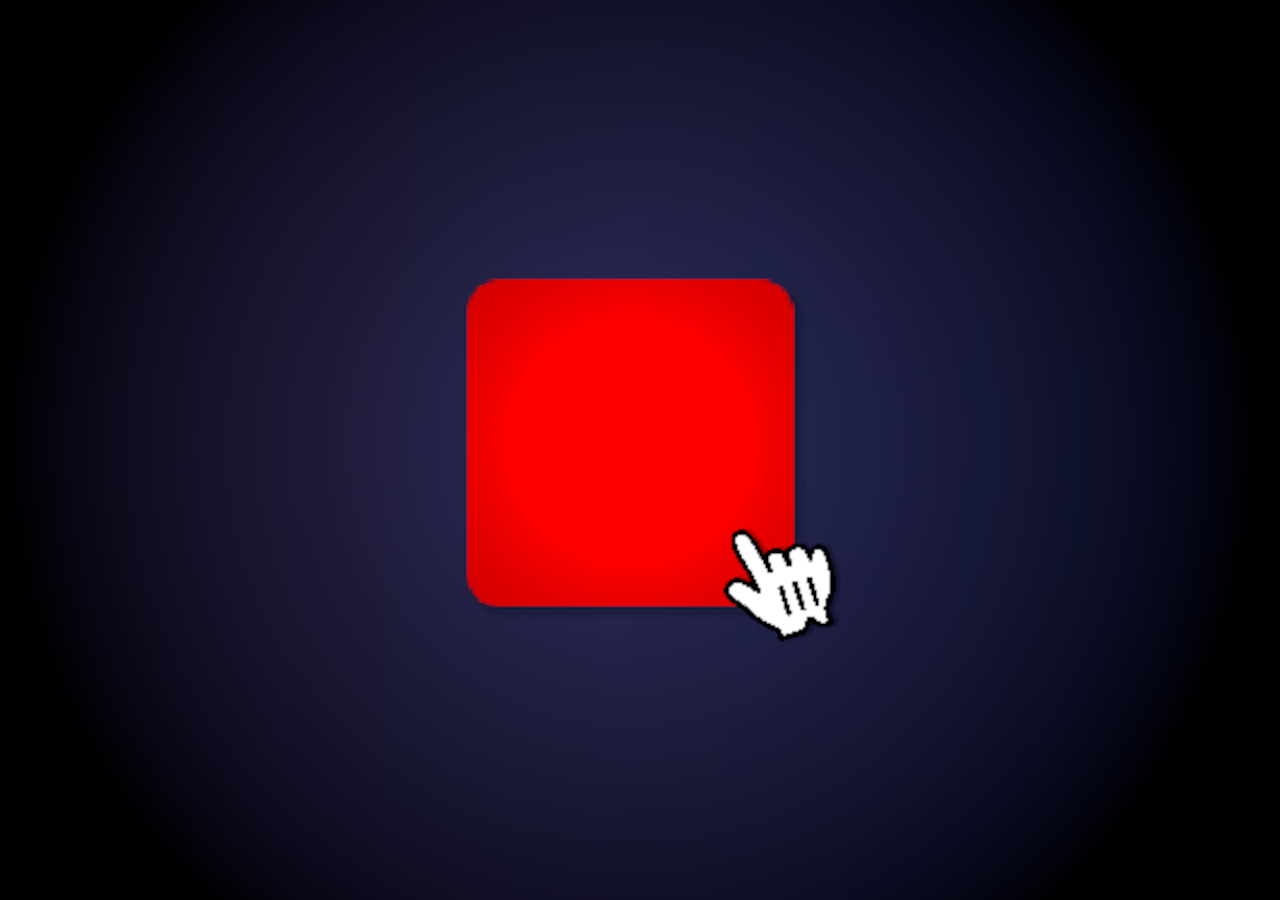 a mouse on top of a square