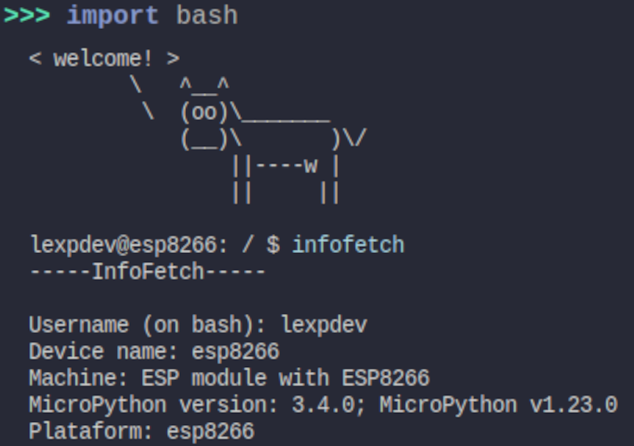 a command line similar to Bash used in linux systems